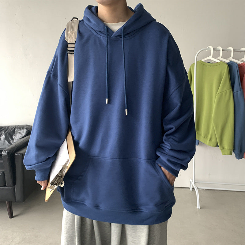 C2C Men's Hooded Pullover Sweater Loose And Handsome Coat