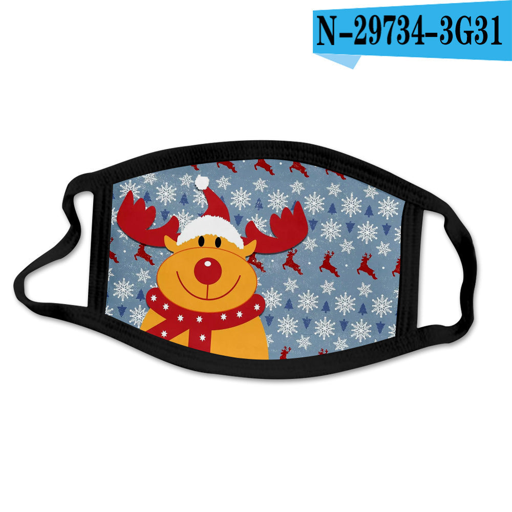C2C Mall-Cartoon Fashion Personality Christmas Print Mask