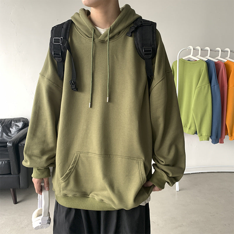 C2C Men's Hooded Pullover Sweater Loose And Handsome Coat