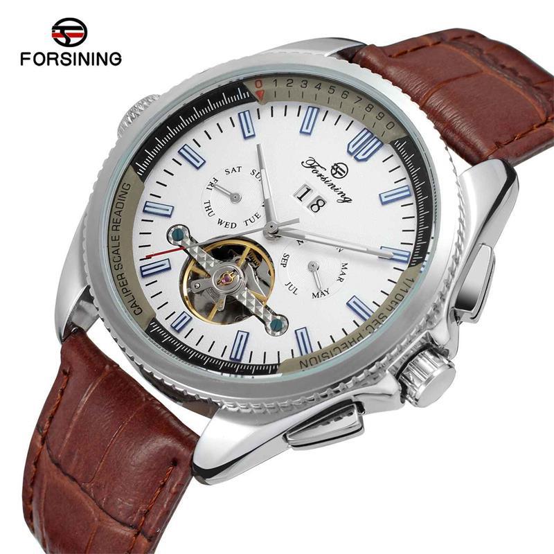 Foreign trade hot forsining high-end mechanical watches men's fashion leisure full automatic mechanical watches wholesale