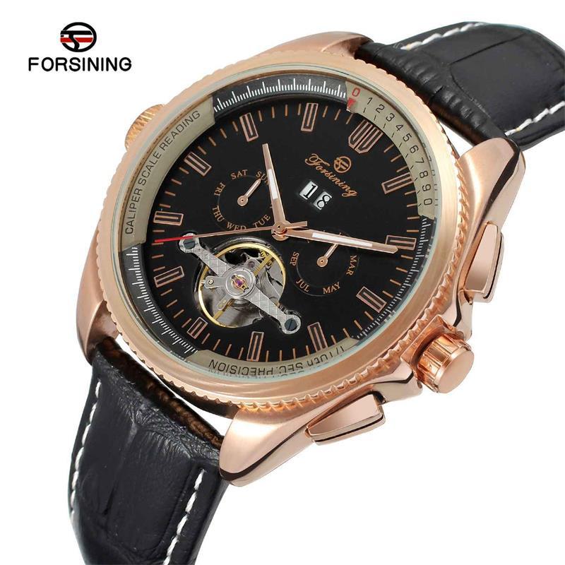 Foreign trade hot forsining high-end mechanical watches men's fashion leisure full automatic mechanical watches wholesale