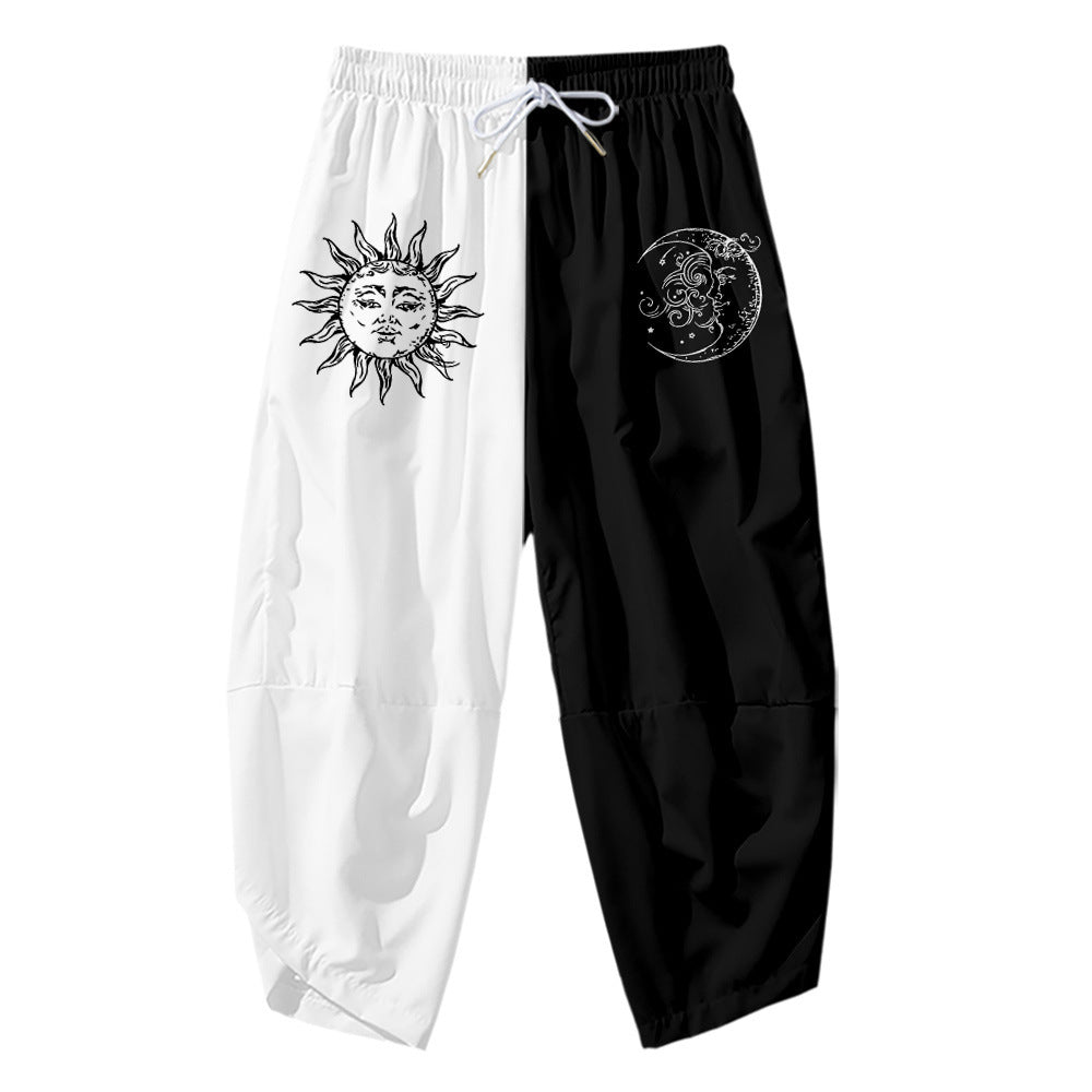 C2C Mall 3D creative digital printing casual cropped pants