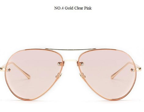 C2C Clear Lens Glasses  Aviator Sunglasses