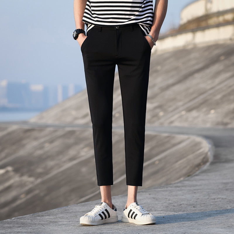 C2C Mall-Capris Trousers Men's Slim and Versatile Pants