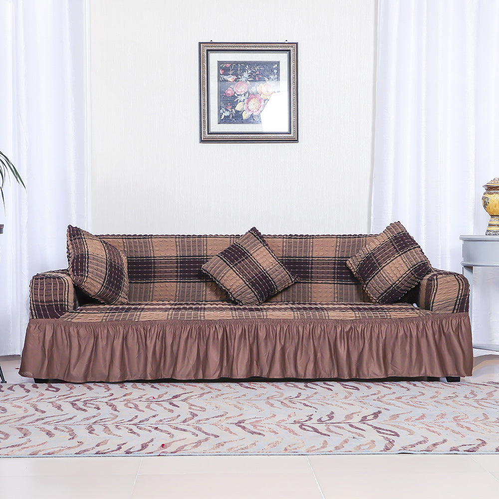 C2C Four-Color Skirt Stretch Sofa Cover