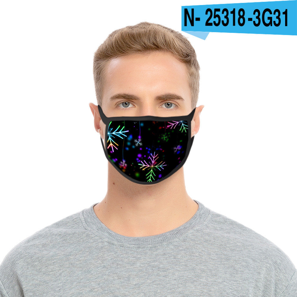 C2C Mall-Cartoon Fashion Personality Christmas Print Mask