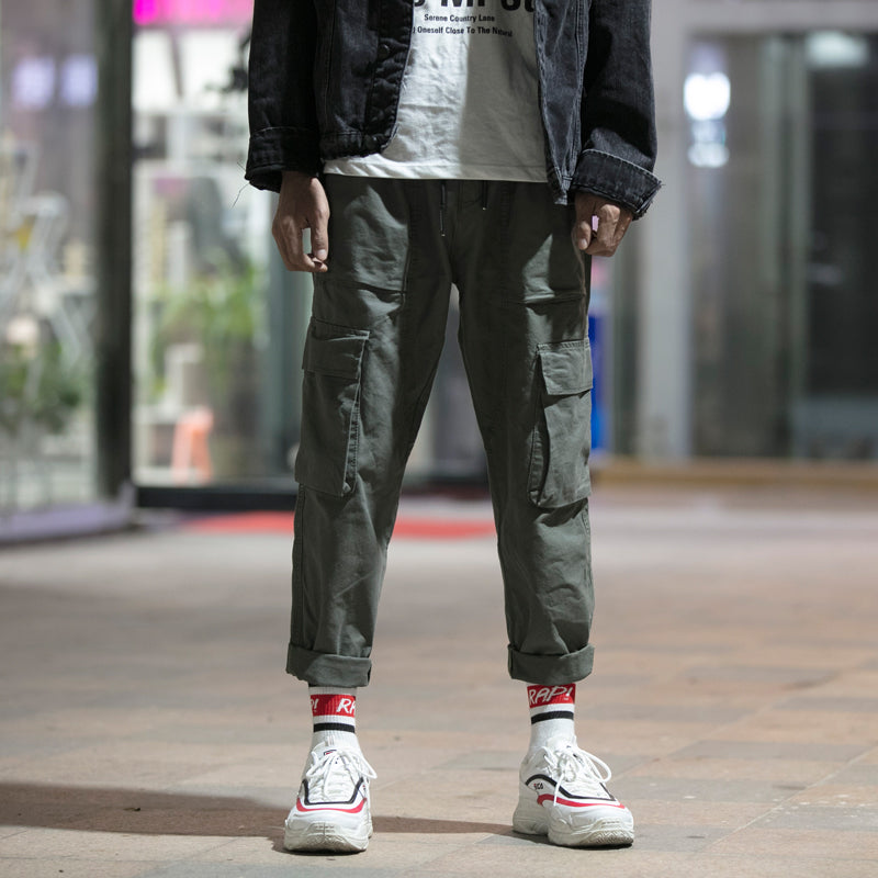 C2C Mall-Casual pants solid color overalls
