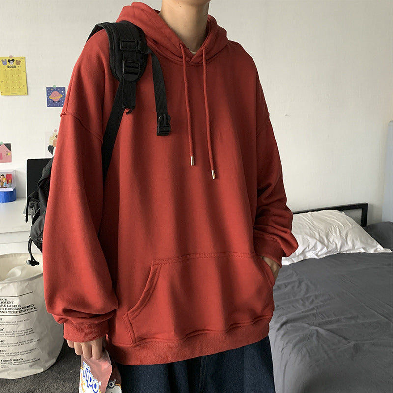 C2C Men's Hooded Pullover Sweater Loose And Handsome Coat