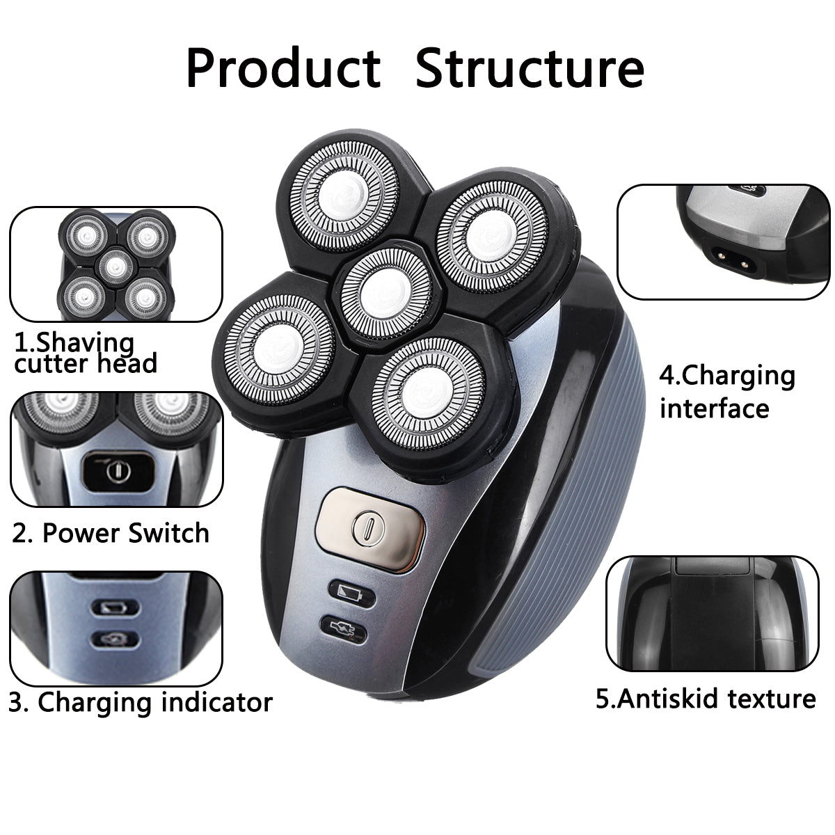 C2C Mall 5 in 1 Electric Hair & Nose Saver Razor