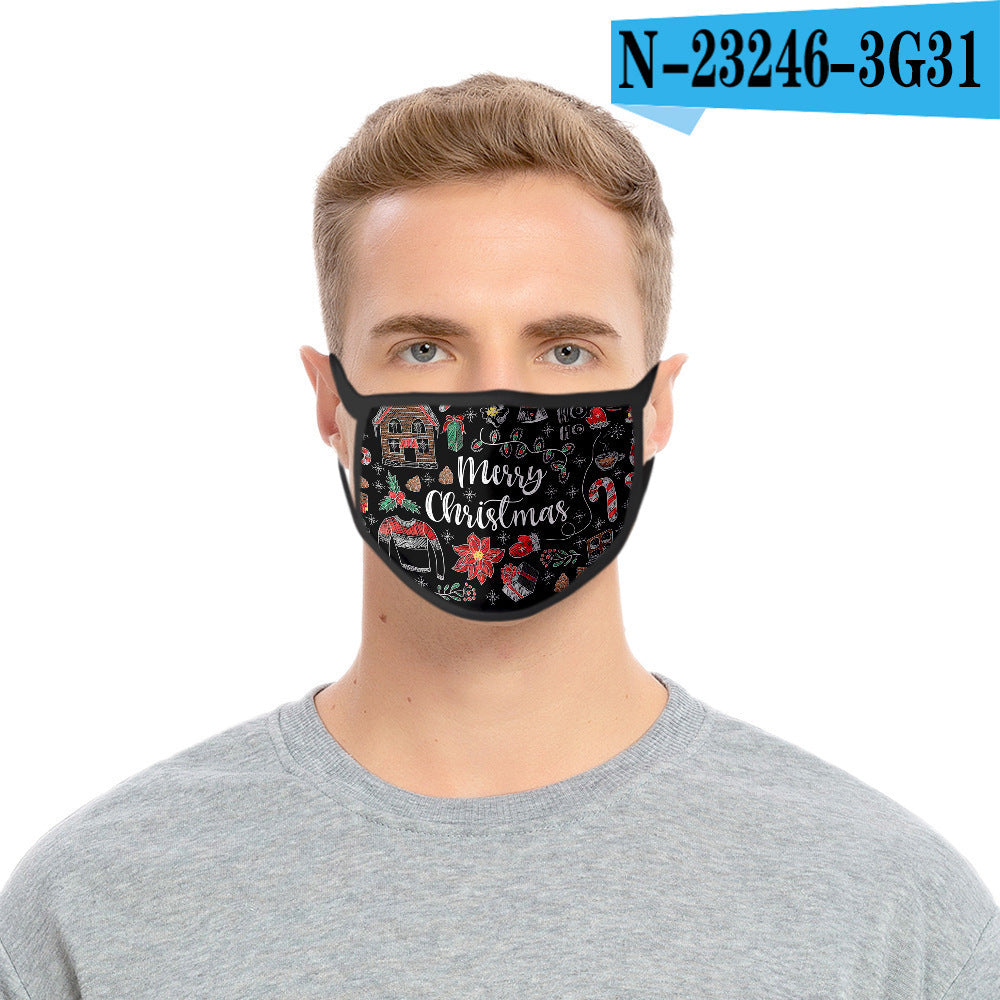 C2C Mall-Cartoon Fashion Personality Christmas Print Mask