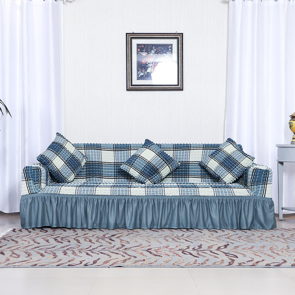 C2C Four-Color Skirt Stretch Sofa Cover
