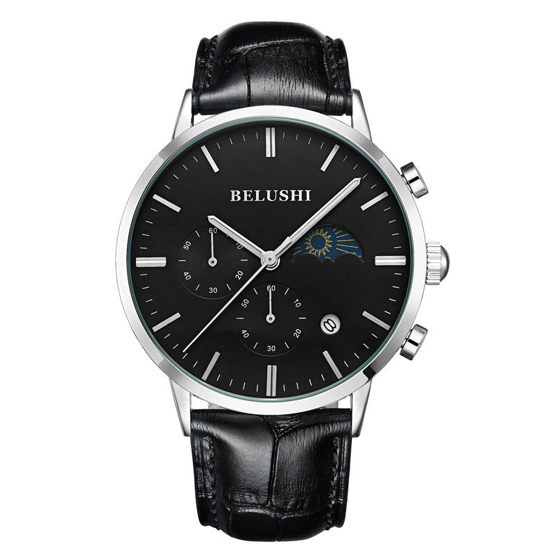 Men's sport quartz watches are waterproof in fashion