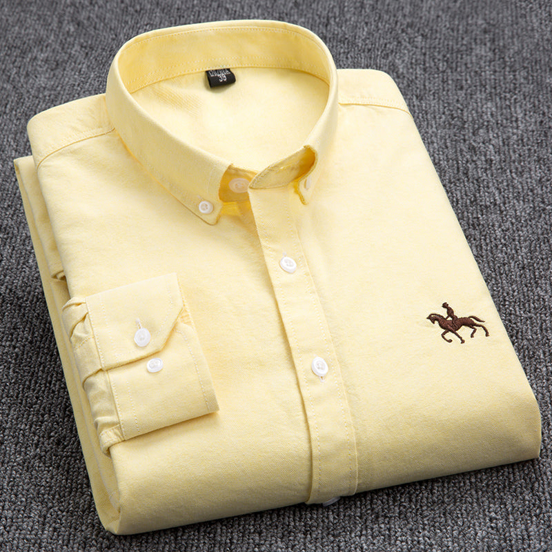 C2C Mens cotton oxford casual shirt