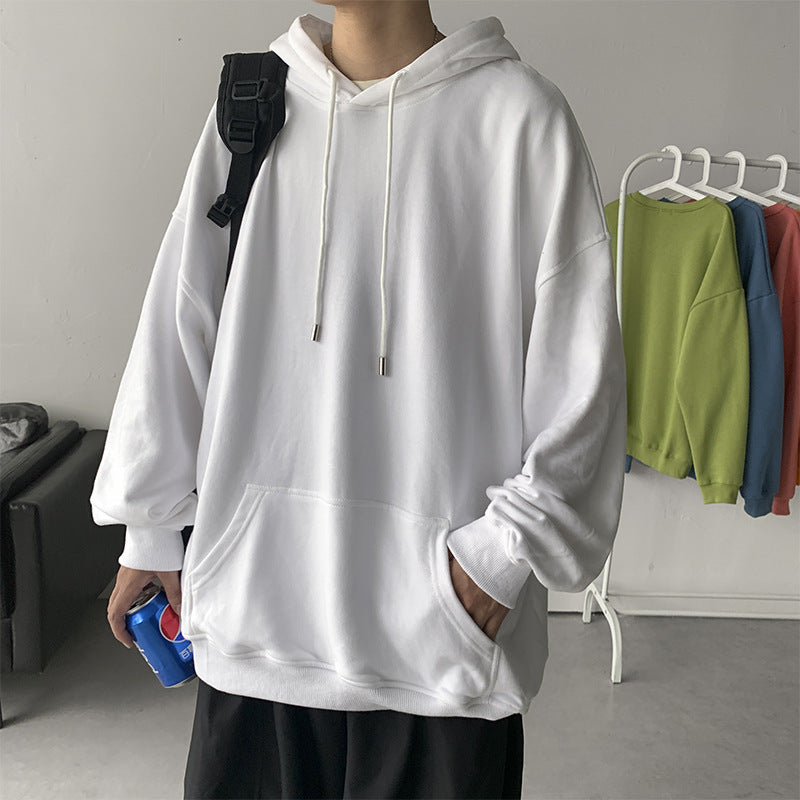 C2C Men's Hooded Pullover Sweater Loose And Handsome Coat