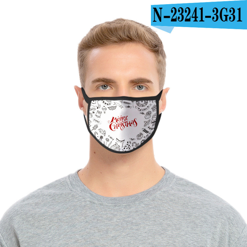 C2C Mall-Cartoon Fashion Personality Christmas Print Mask