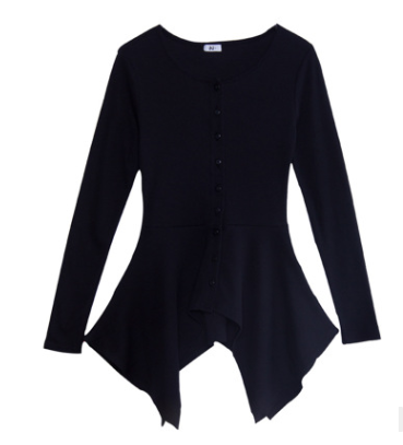 C2C Polyester & Cotton Long Sleeve Bottoming Woman Shirt