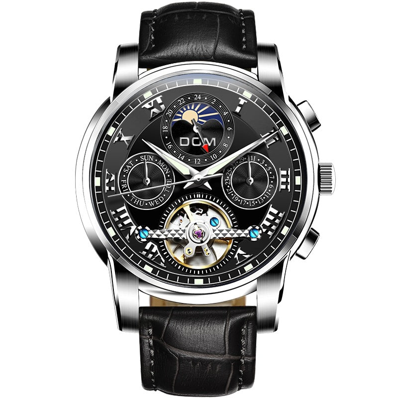 C2C Mall-Automatic & Mechanical Multifunctional Hollow Luminous Men's Watch