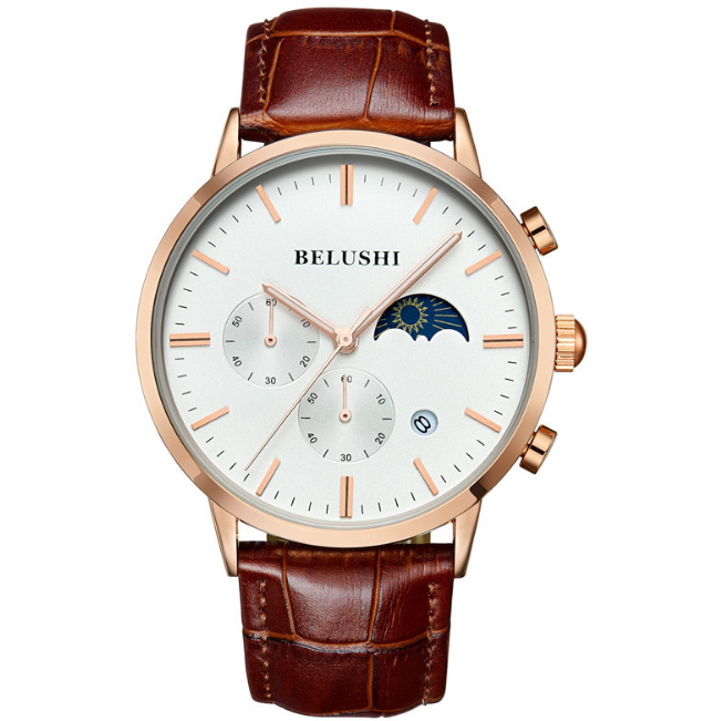 Men's sport quartz watches are waterproof in fashion