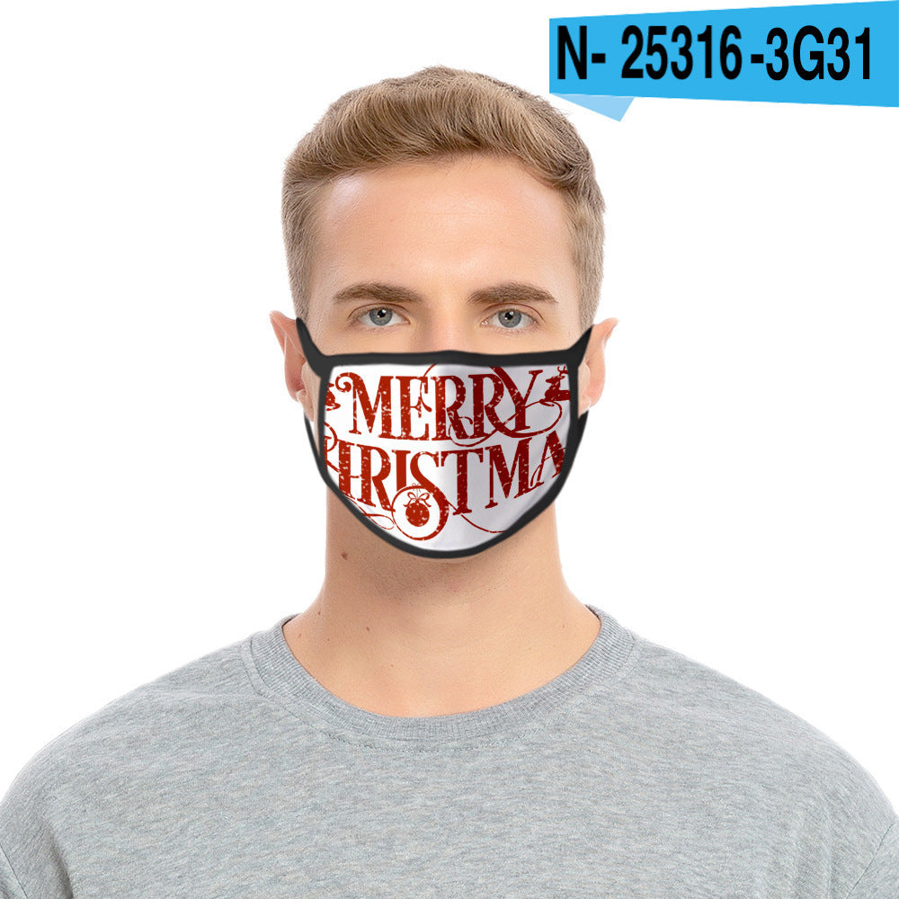 C2C Mall-Cartoon Fashion Personality Christmas Print Mask