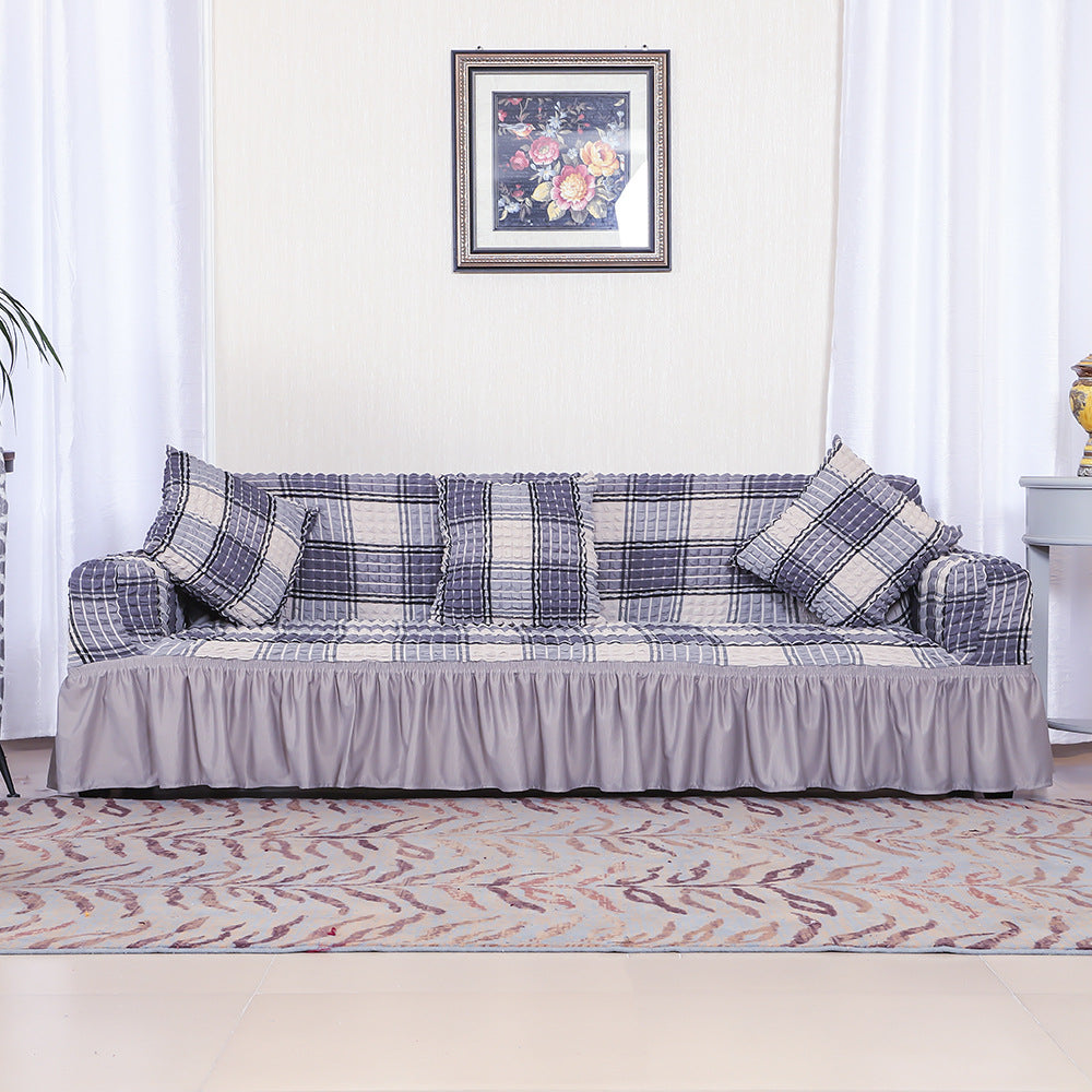 C2C Four-Color Skirt Stretch Sofa Cover