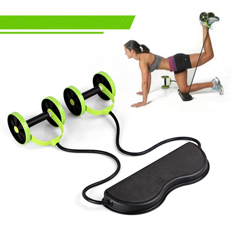 C2C Foldable Xtreme Multifunction Wheeled Health Abdominal Muscle Training Home Fitness Equipment