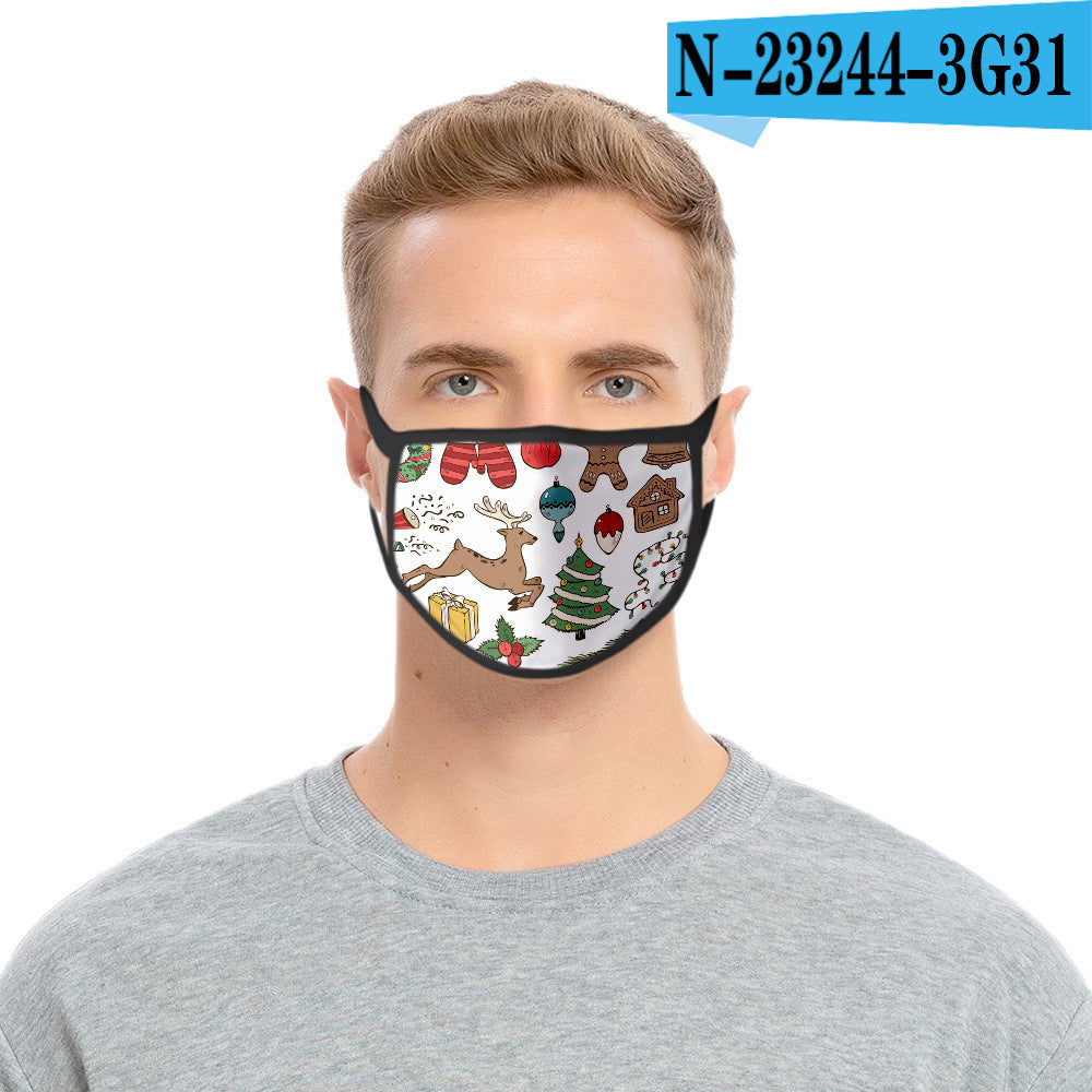C2C Mall-Cartoon Fashion Personality Christmas Print Mask