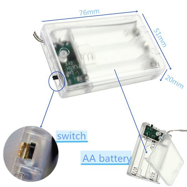 C2C Mall-Battery Powered LED Twinkling Lamp Fairy String Lights