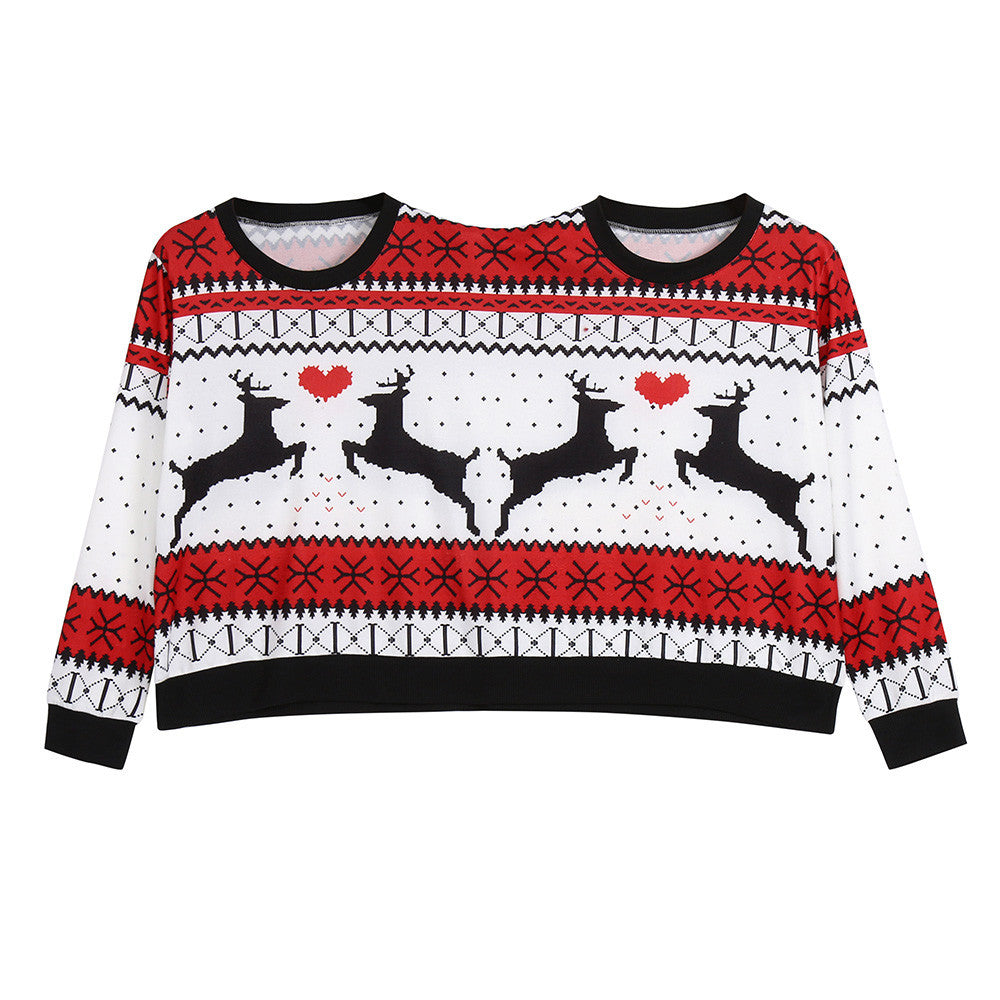 C2C Couple Double Home Wear Christmas Sweater