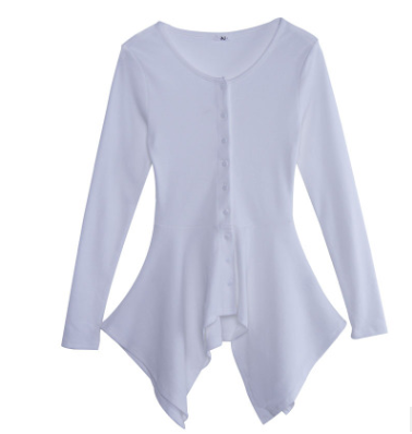 C2C Polyester & Cotton Long Sleeve Bottoming Woman Shirt