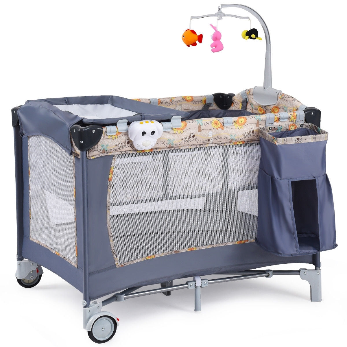 C2C Foldable 2 Color Baby Crib Playard
