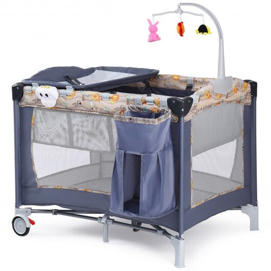 C2C Foldable 2 Color Baby Crib Playard