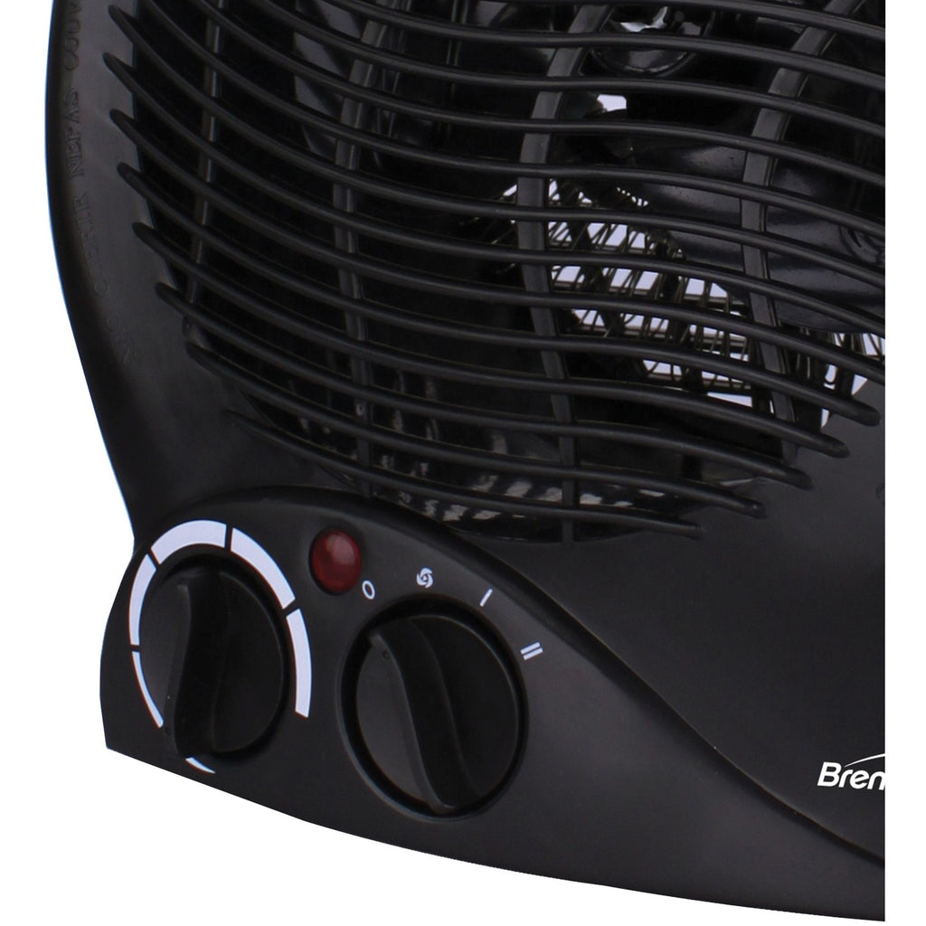 C2C Mall-Brentwood Appliances H-F301BK Portable Electric Space Heater & Fan (Black)