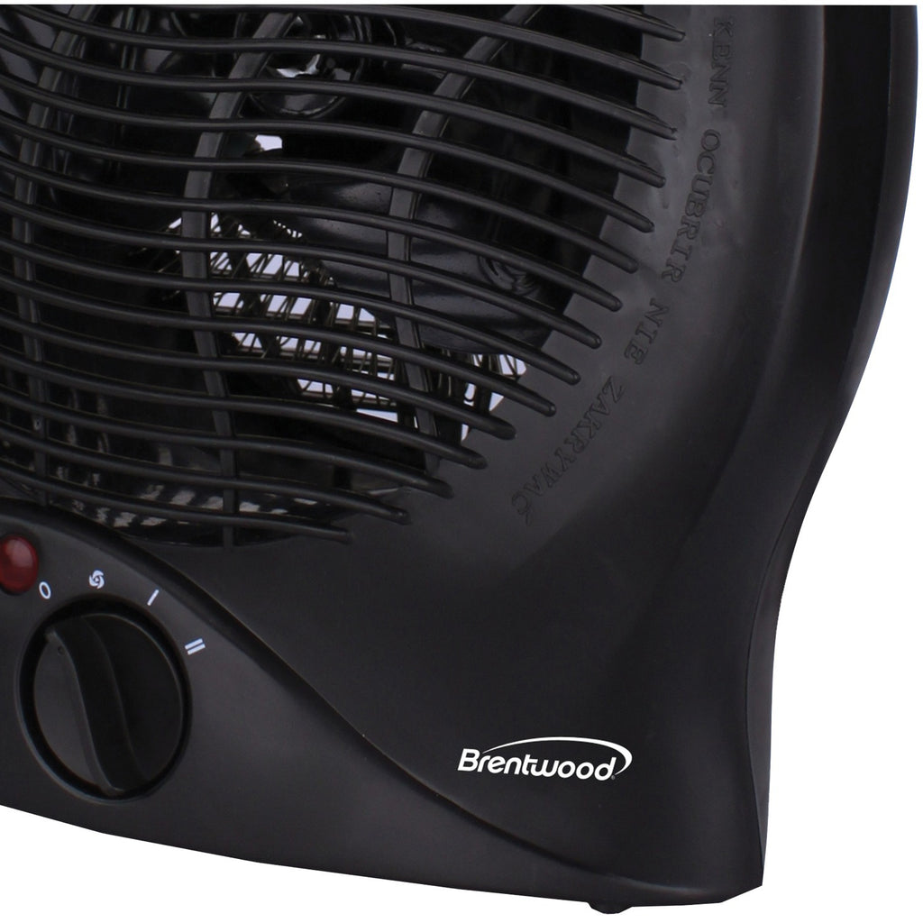 C2C Mall-Brentwood Appliances H-F301BK Portable Electric Space Heater & Fan (Black)