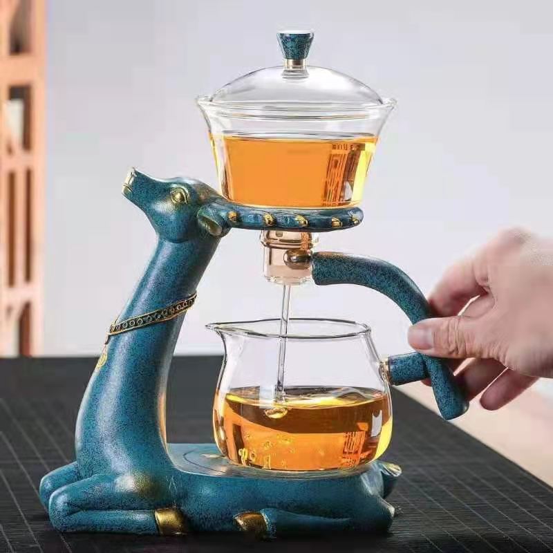 C2C Mall-Automatic Glass Tea Cup Set Household Kung Fu