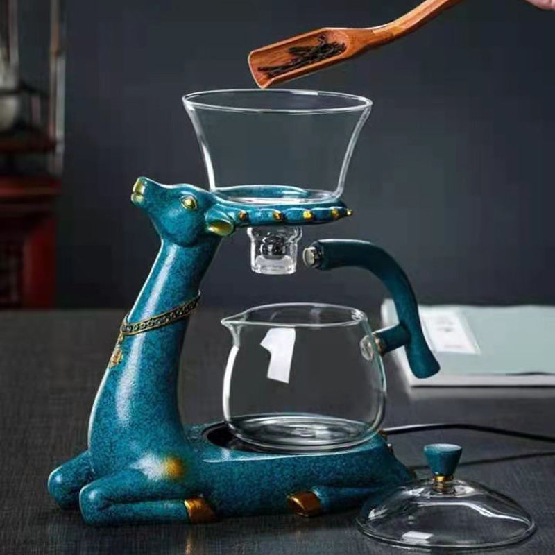 C2C Mall-Automatic Glass Tea Cup Set Household Kung Fu