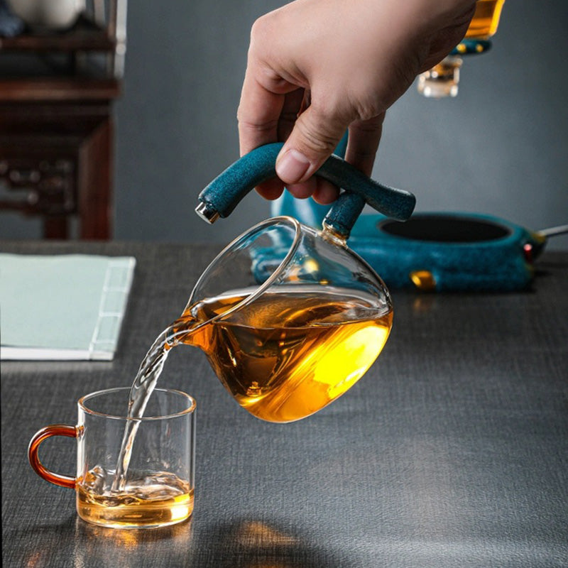 C2C Mall-Automatic Glass Tea Cup Set Household Kung Fu