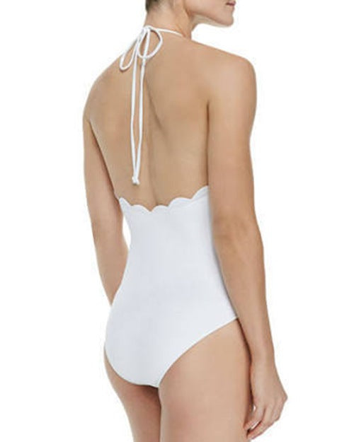 C2C One-Piece Solid Multicolor European Style Swimsuit