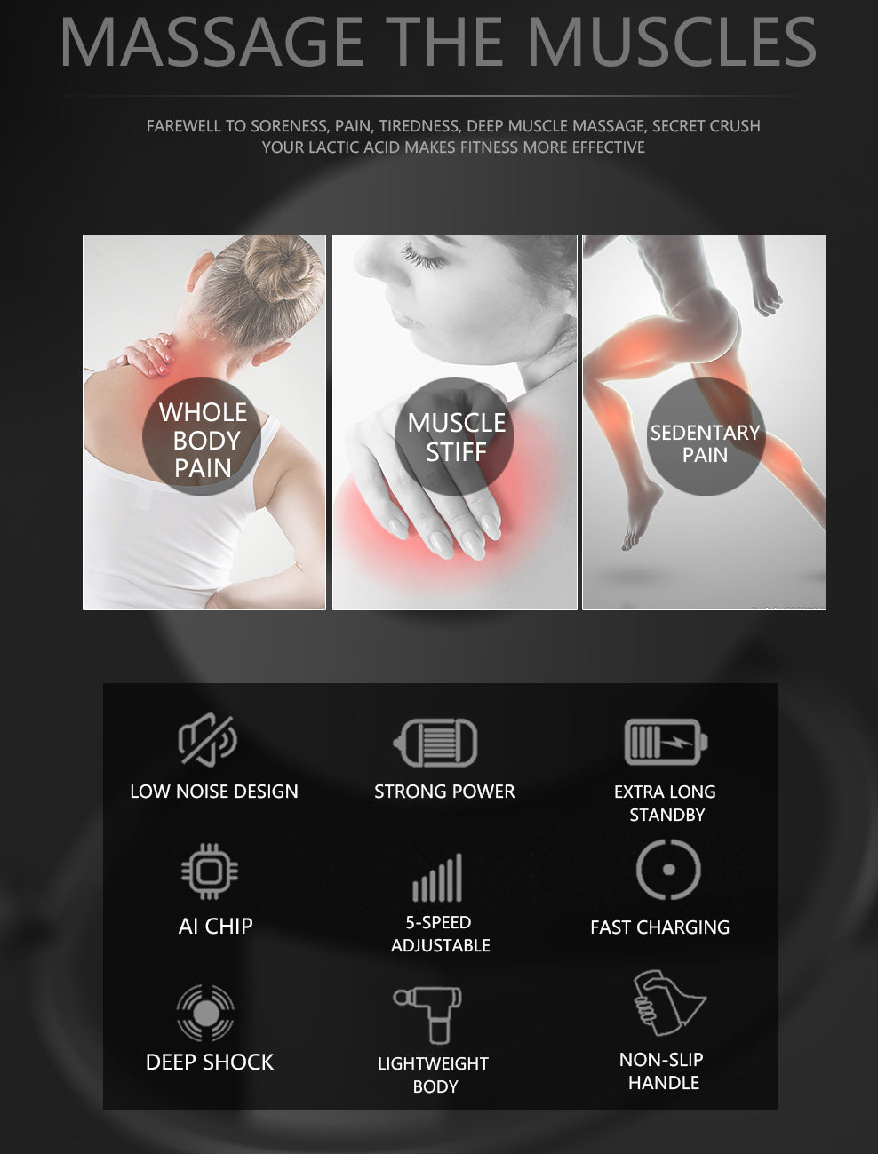 C2C Electric USB Mini Fascia Muscle Relaxing Massager