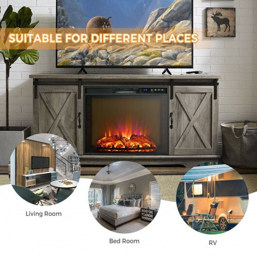 C2C Mall Recessed Electric Fireplace heater W/ Remote Control