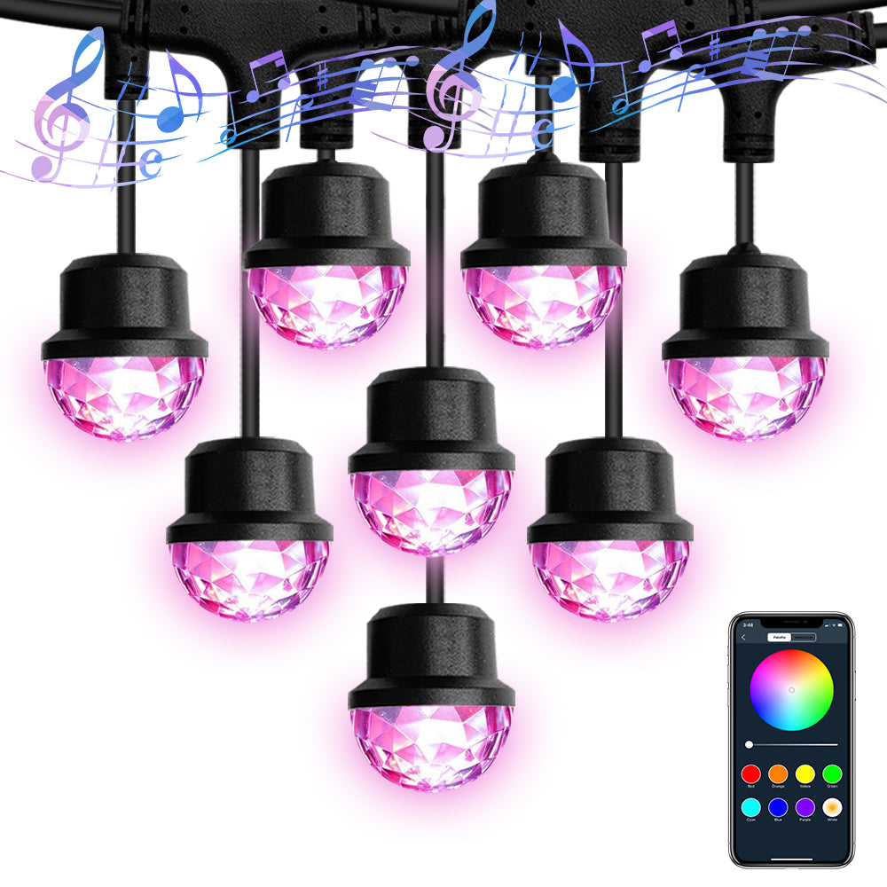 C2C Popular Smart LED Outdoor Waterproof String Lights