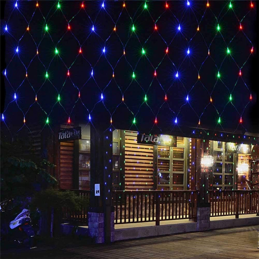 LED Fairy Lights Fishing Net Mesh String Cristmas Lights Outdoor