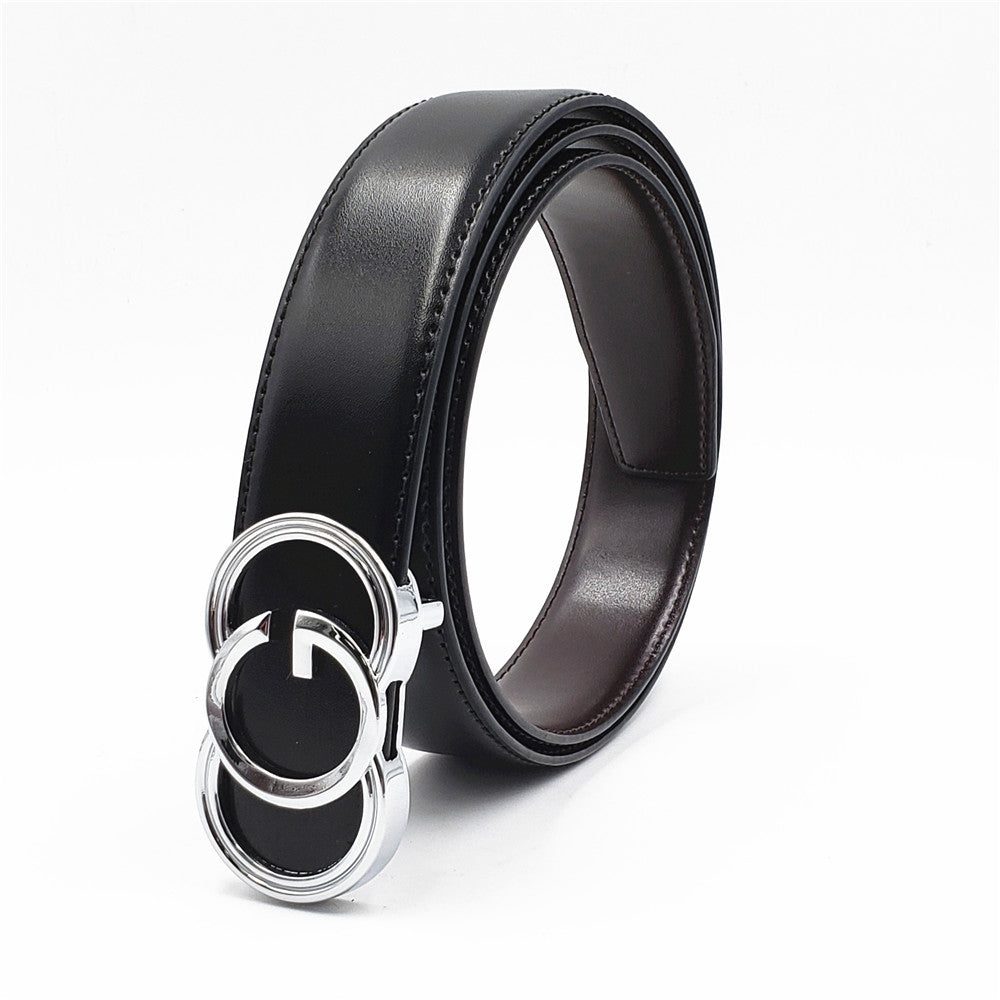 Luxury Designer Belts for Men Women High Quality Genuine Real Leather Strap Retro Buckle Cowskin Belt Smooth Buckle Belt