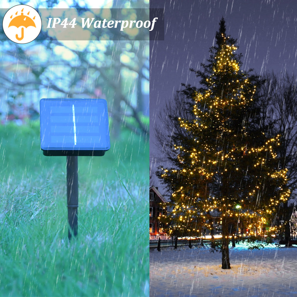Outdoor Garden 12M Solar Led Christmas Tree Lights