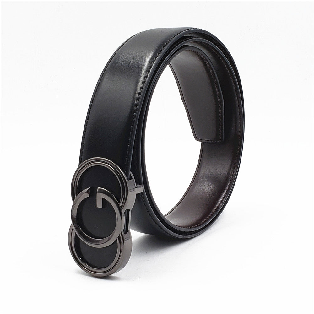 Luxury Designer Belts for Men Women High Quality Genuine Real Leather Strap Retro Buckle Cowskin Belt Smooth Buckle Belt