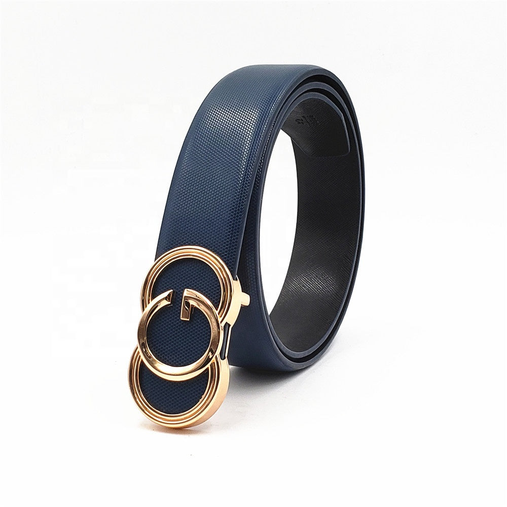 C2C Leather Strap Luxury Waist Belt for Ladies with Smooth Buckle