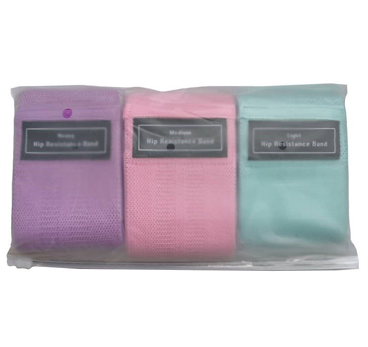 Wholesale Small MOQ Fashion Customized Logo Pilates Yoga Hip Belt Elastic Booty Resistance Bands