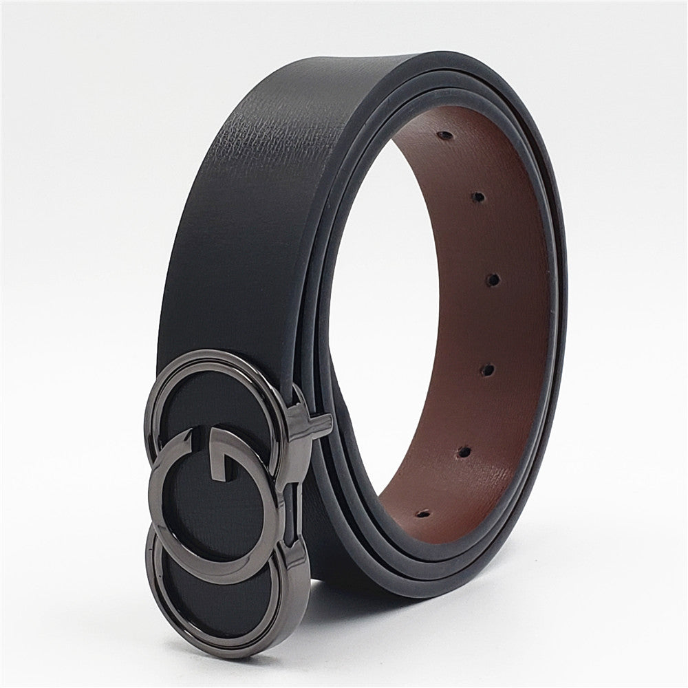 Luxury Designer Belts for Men Women High Quality Genuine Real Leather Strap Retro Buckle Cowskin Belt Smooth Buckle Belt