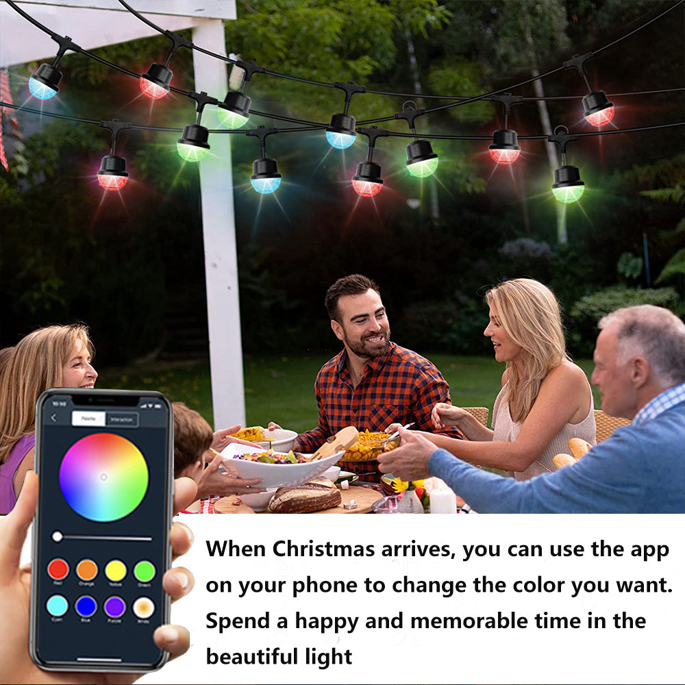 C2C Popular Smart LED Outdoor Waterproof String Lights