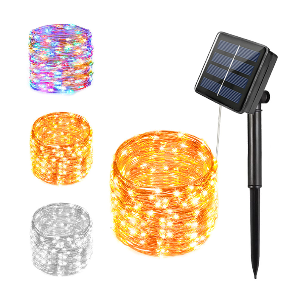 Outdoor Garden 12M Solar Led Christmas Tree Lights
