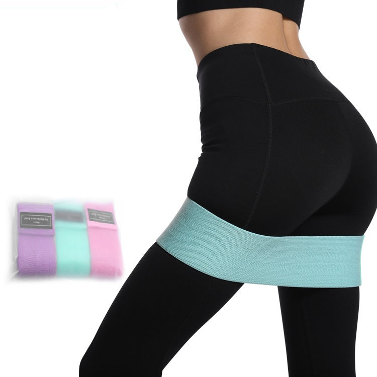 Wholesale Small MOQ Fashion Customized Logo Pilates Yoga Hip Belt Elastic Booty Resistance Bands